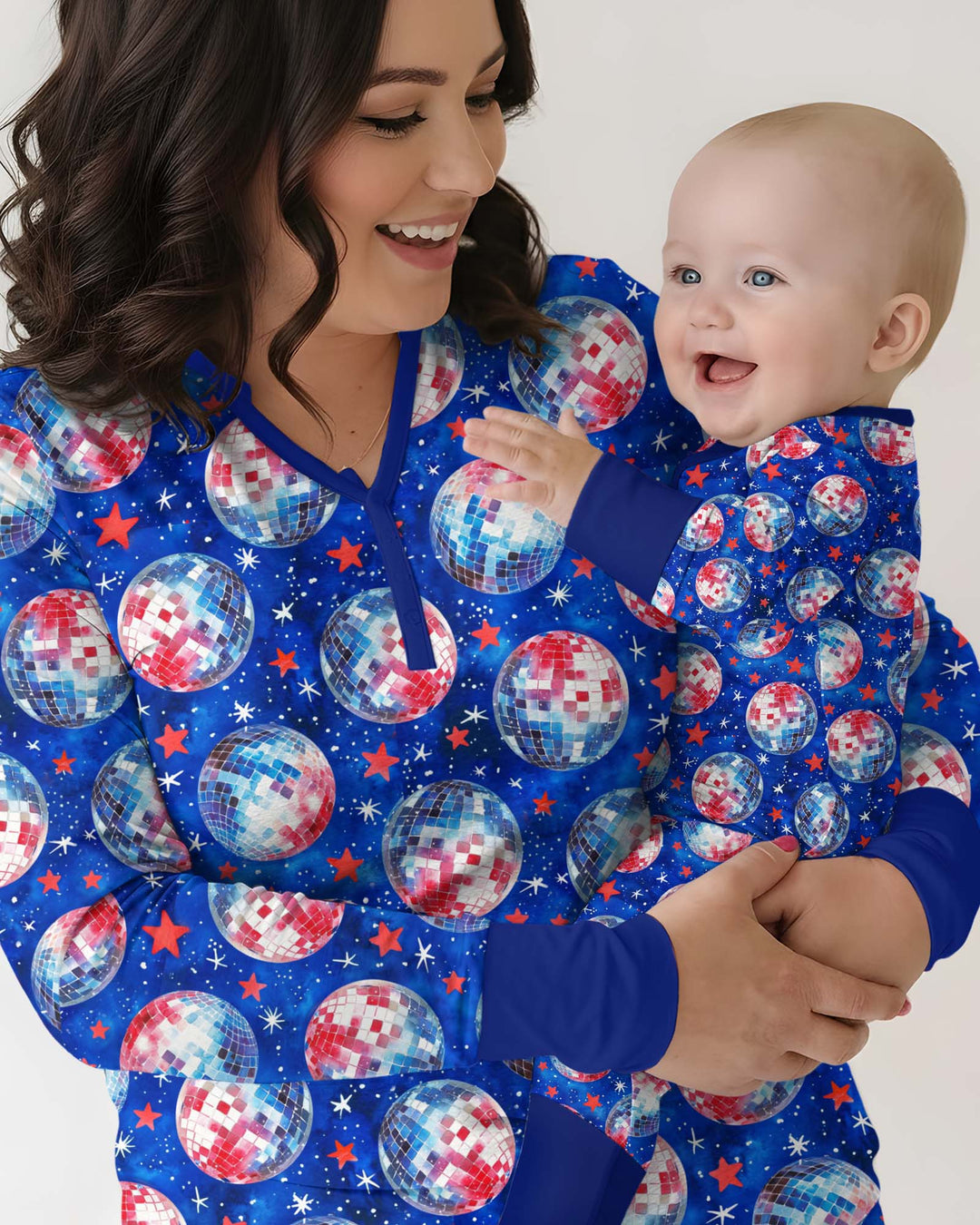USA Disco Balls Bamboo Women Pajama Set