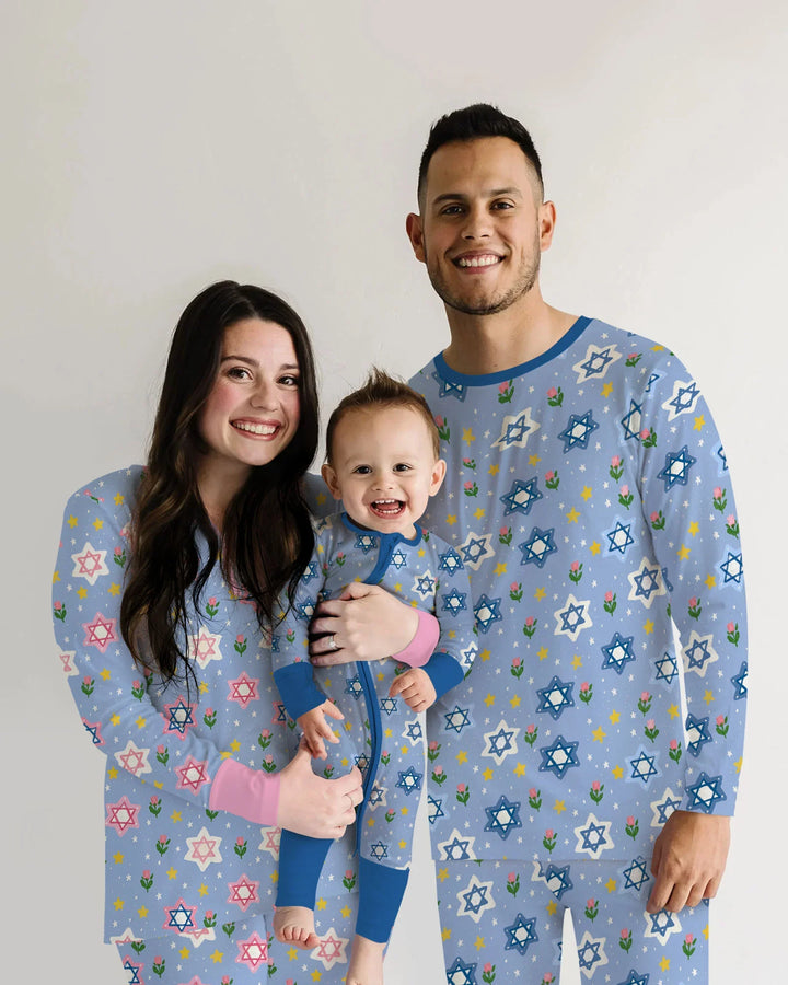 Starry Bloom Blessings Family Matching Bamboo Men's Pajama Set