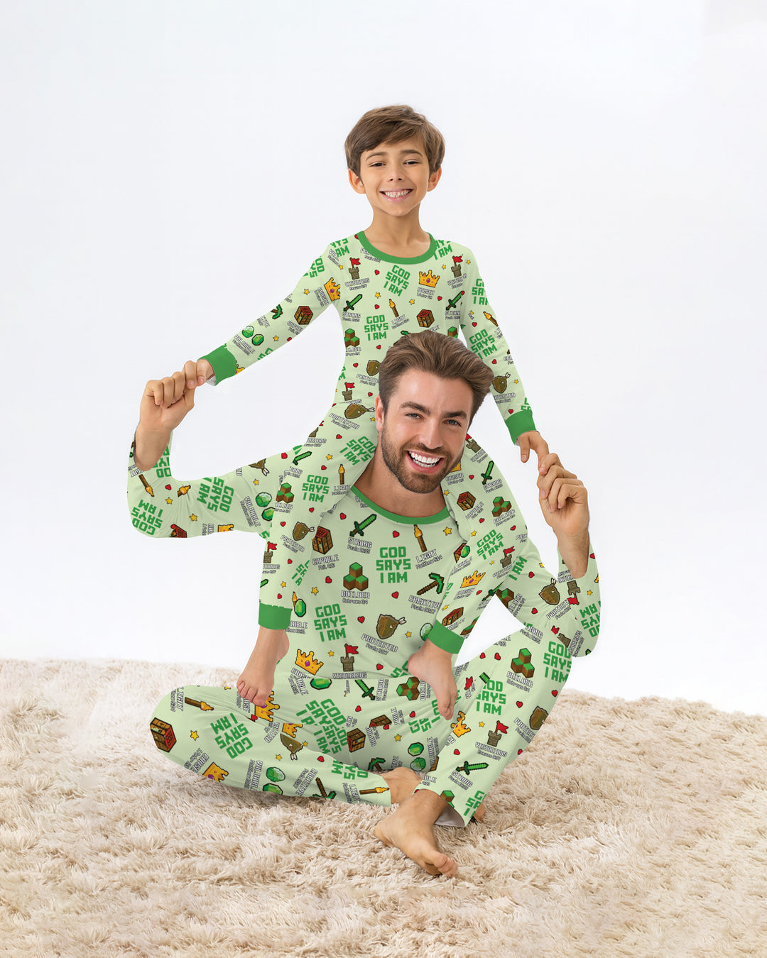 Christian Gamer Bamboo Two Piece Long Sleeve Pajama Set