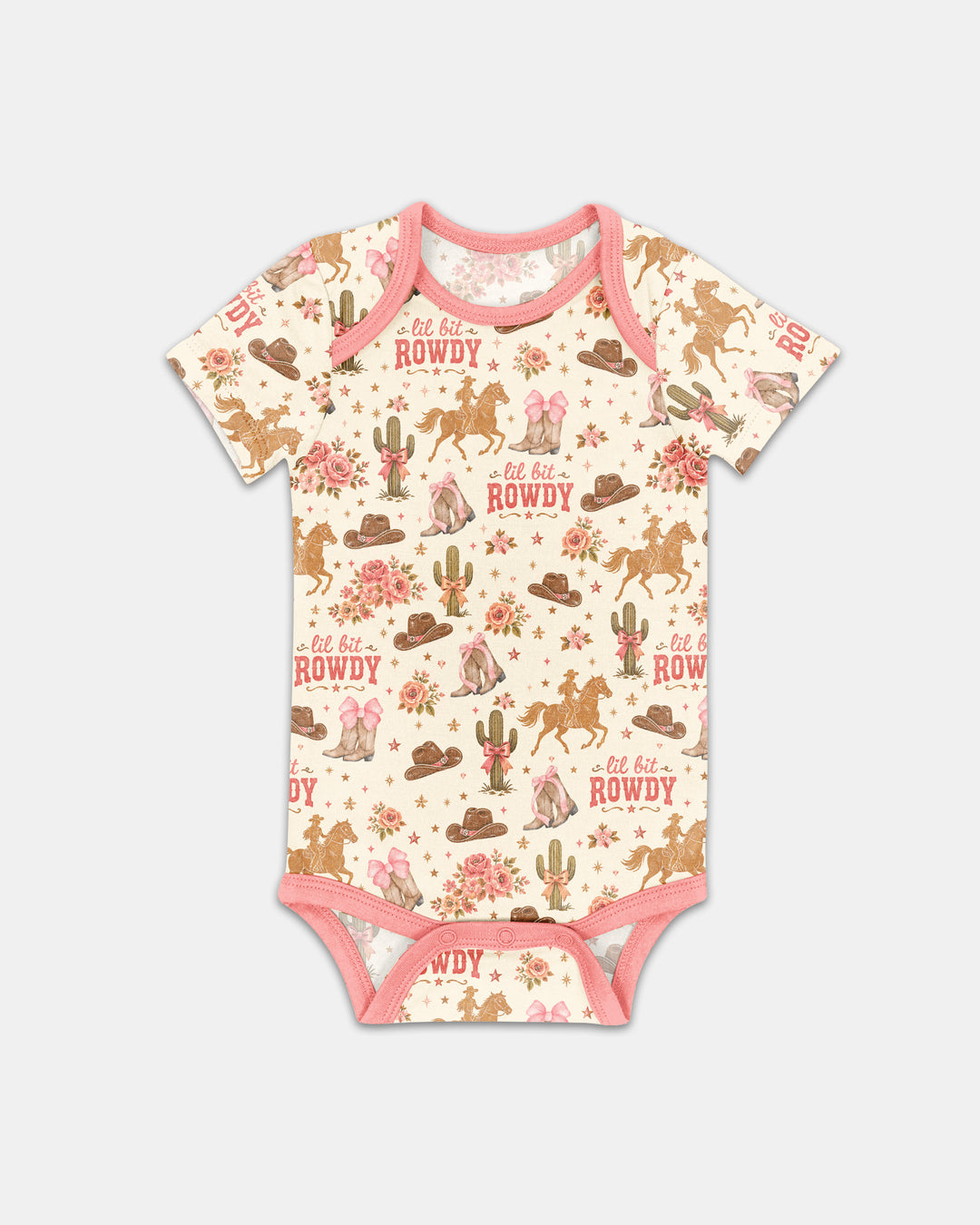 Coquette Cowgirl Lil Bit Rowdy Bamboo Bodysuit