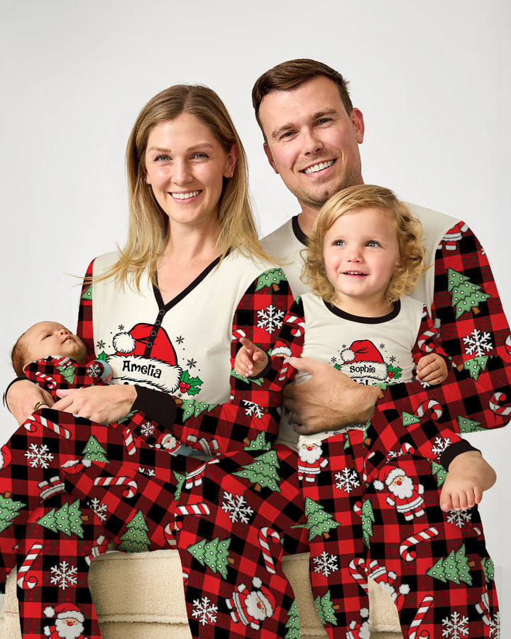 Custom Name Family Matching Christmas Crew Making Memories Together Bamboo Women Pajama Set