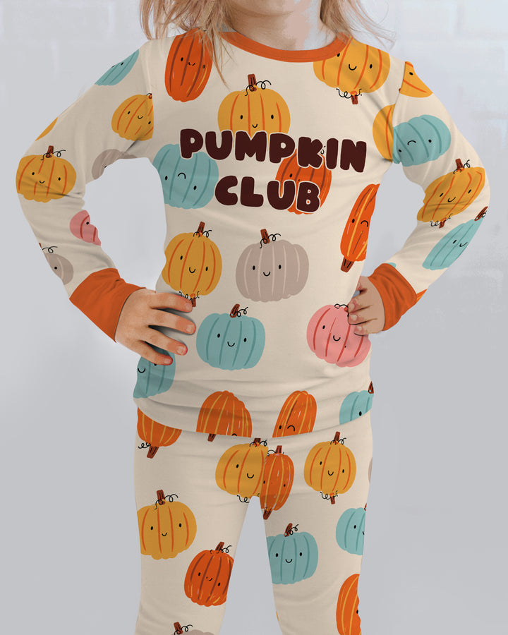 Mommy's Little Pumpkin  Bamboo Two Piece Long Sleeve Pajama Set