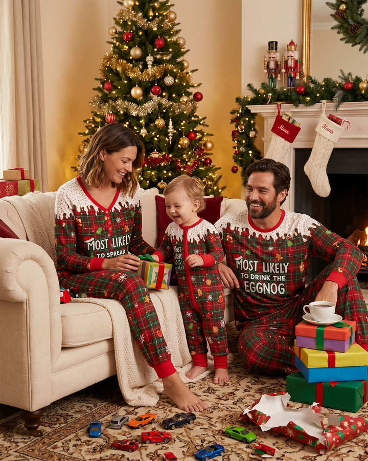 Funny Christmas Family Matching Bamboo Men's Pajama Set