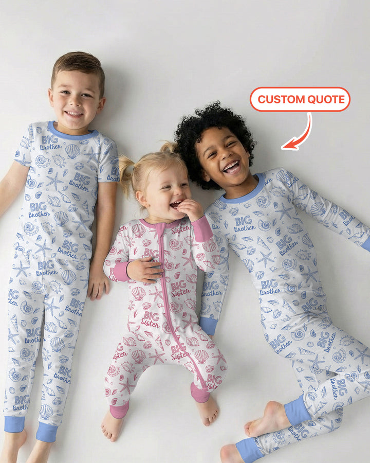 Coquette Seashell Matching Sibling Bamboo Convertible Zippy