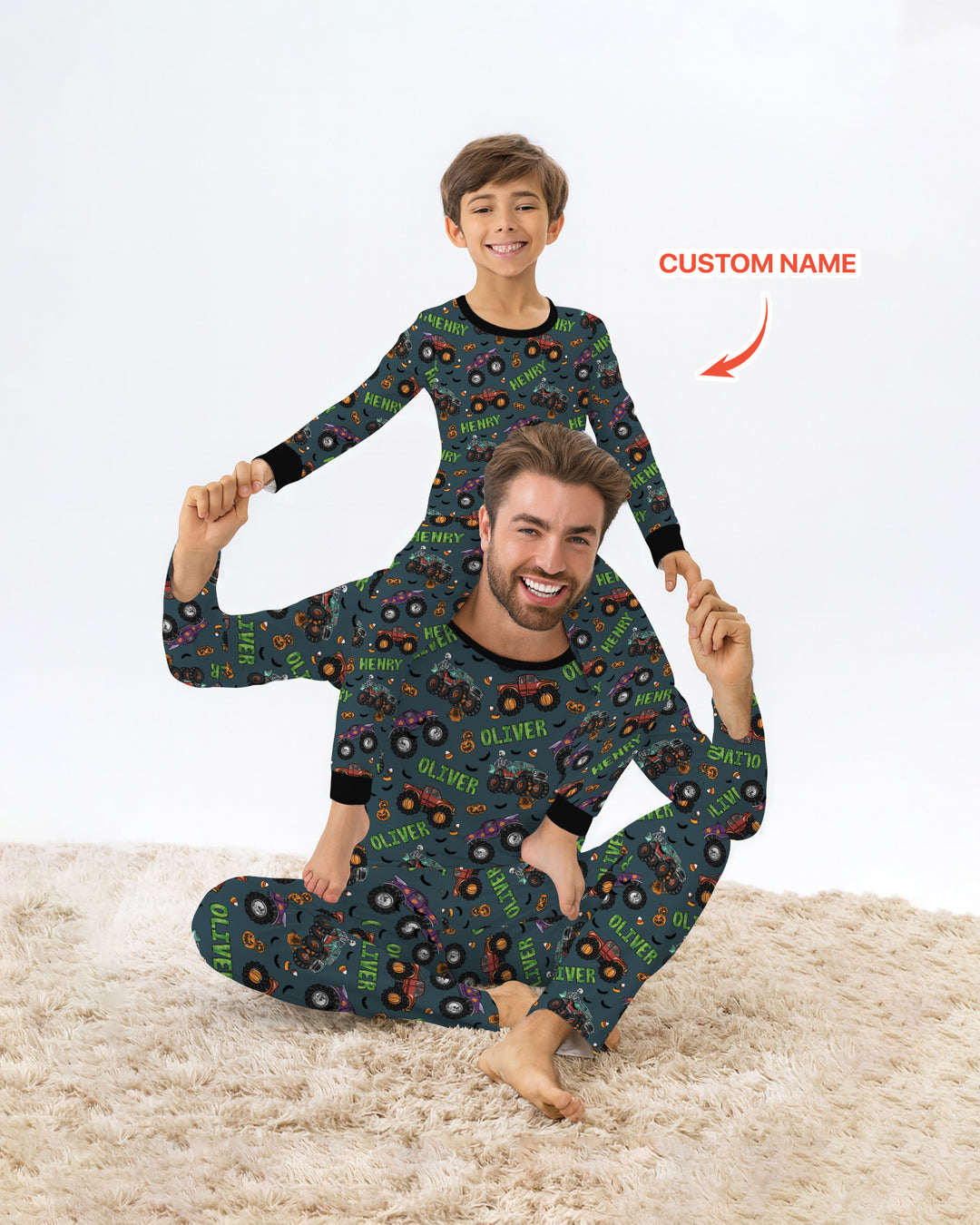 Conjunto de pijama de dos piezas de bambú con mangas largas, plantilla PERSONALIZADA