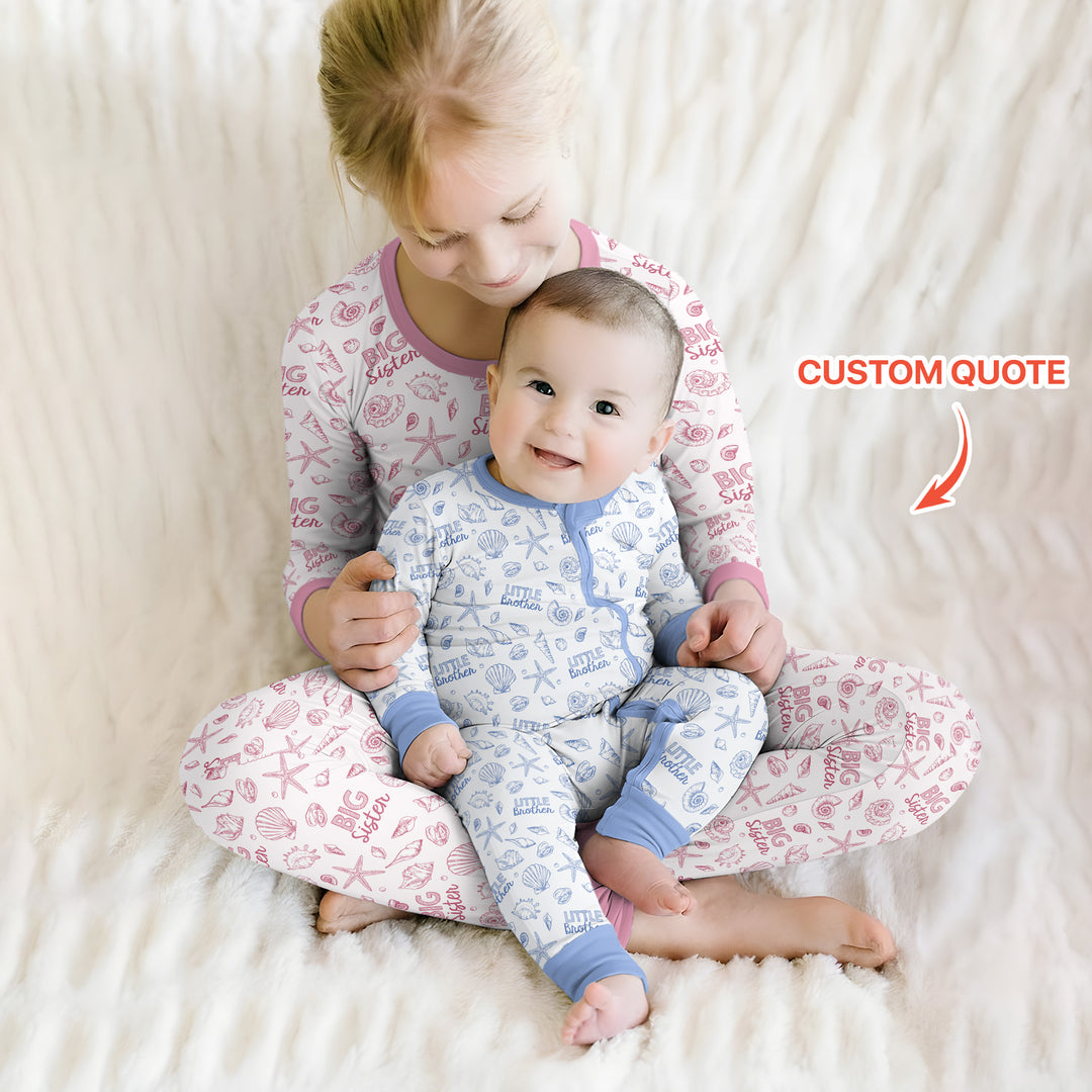 Coquette Seashell Matching Sibling Bamboo Convertible Zippy