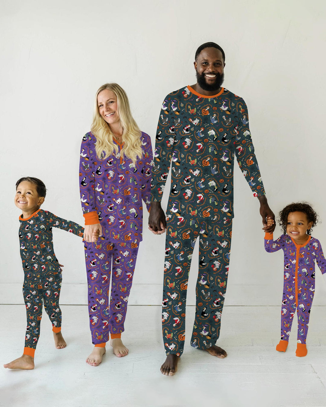 Just A Spooky Goose Family Matching Bamboo Women Pajama Set