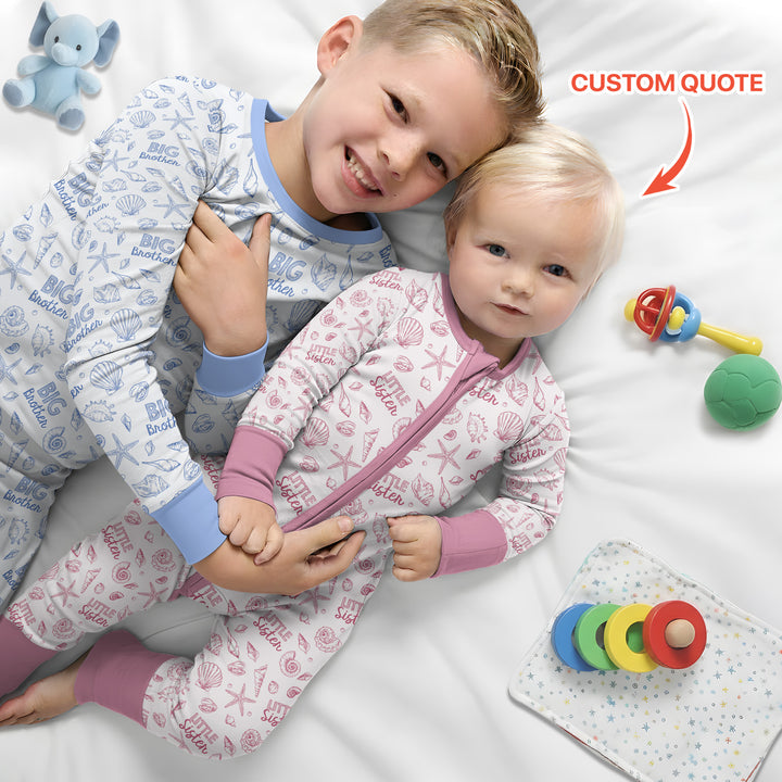 Coquette Seashell Matching Sibling Bamboo Convertible Zippy