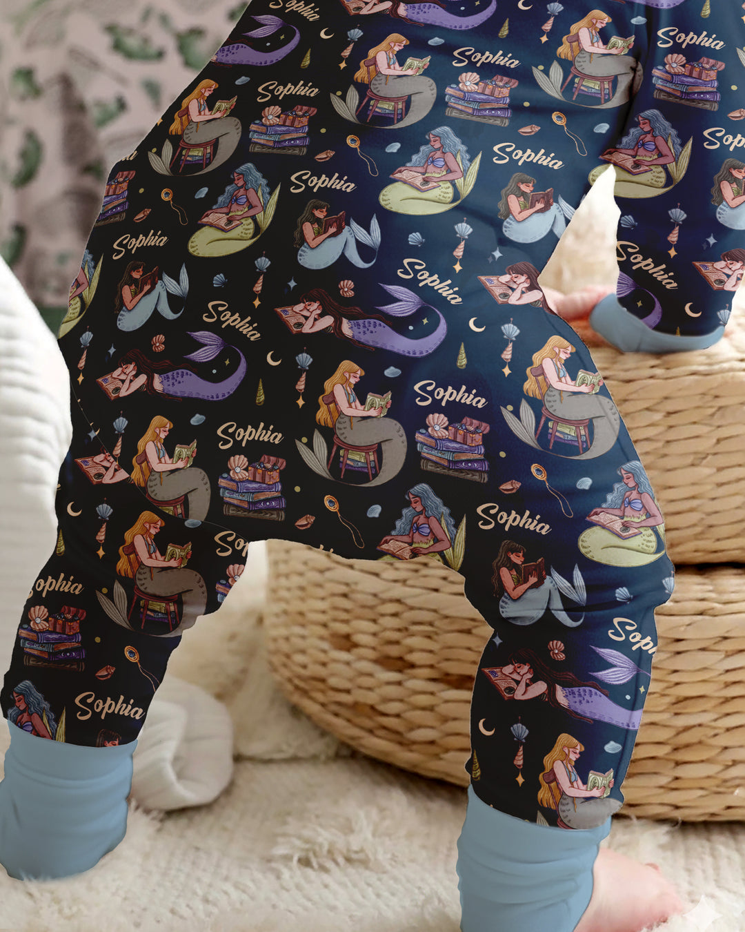 Mermaid Reads Bamboo Convertible Zippy