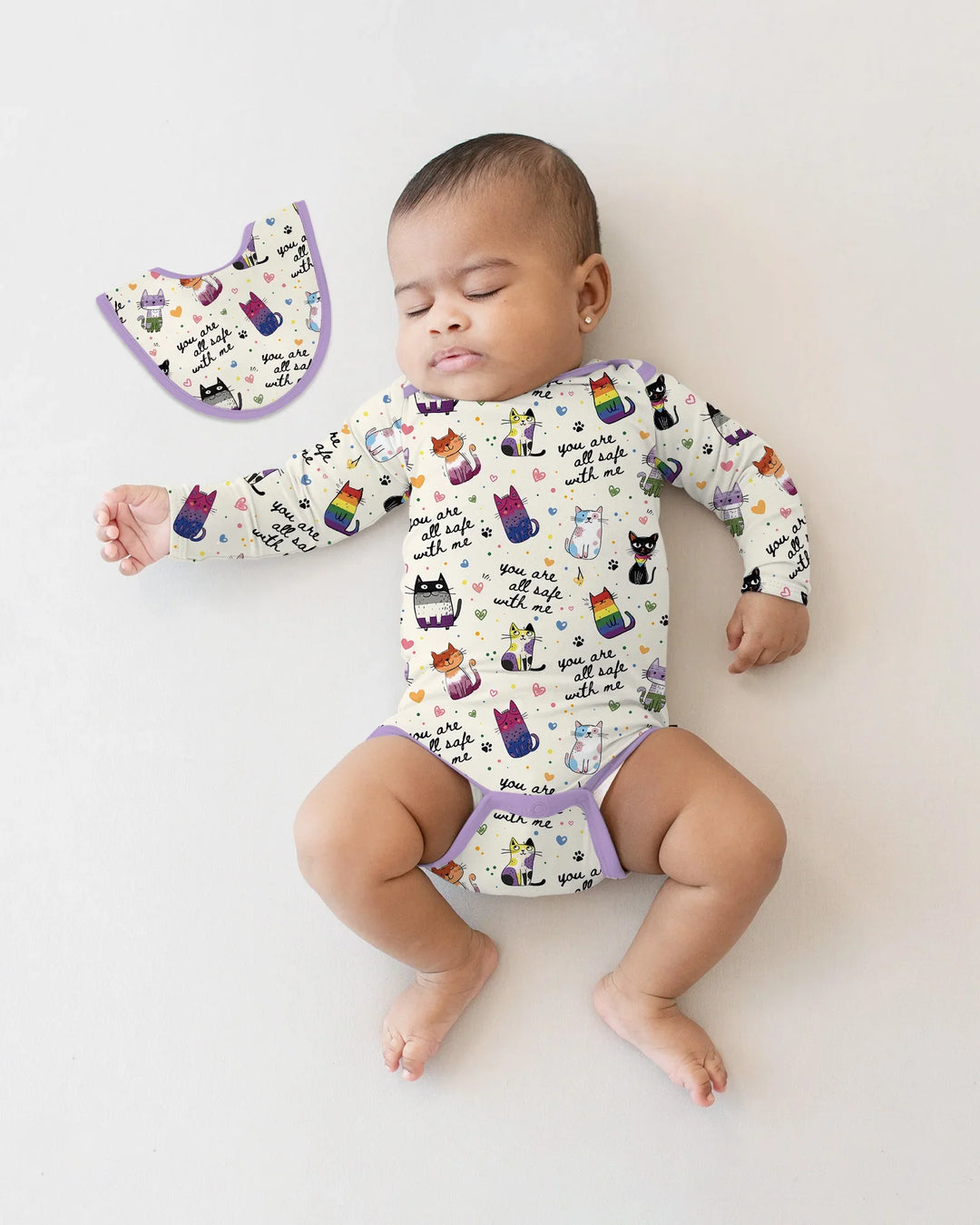 Gerippte Babykleidung mit individuellem Foto - Weich &amp; Skizzenhaft