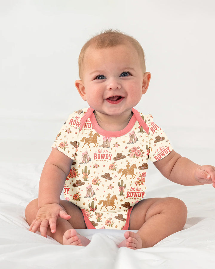 Coquette Cowgirl Lil Bit Rowdy Bamboo Bodysuit