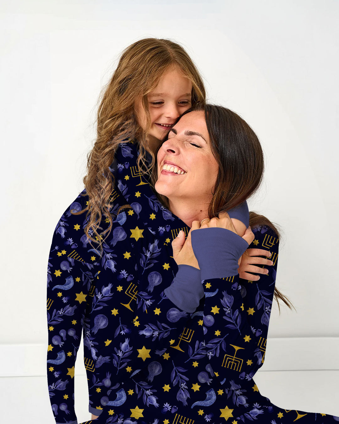 Rosh Hashanah Night Family Matching Bamboo Two Piece Long Sleeve Pajama Set