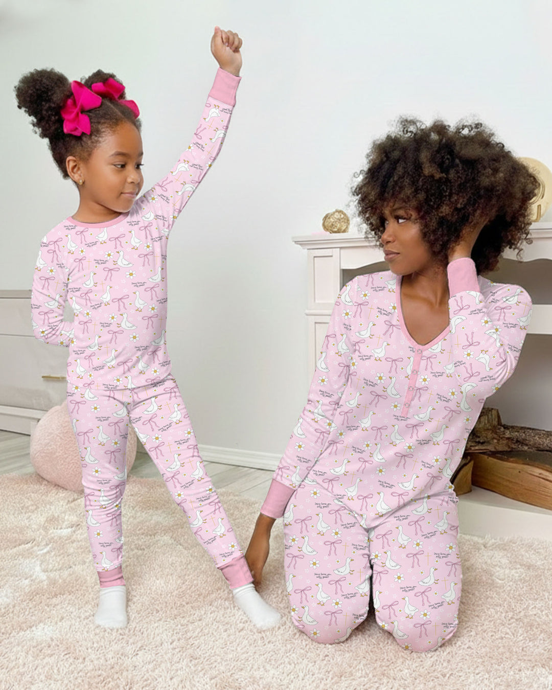 Conjunto de pijama de dos piezas de bambú de manga larga