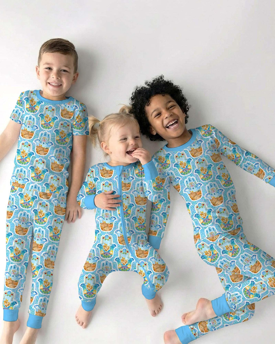 Conjunto de pijama de dos piezas de bambú con mangas largas, plantilla PERSONALIZADA
