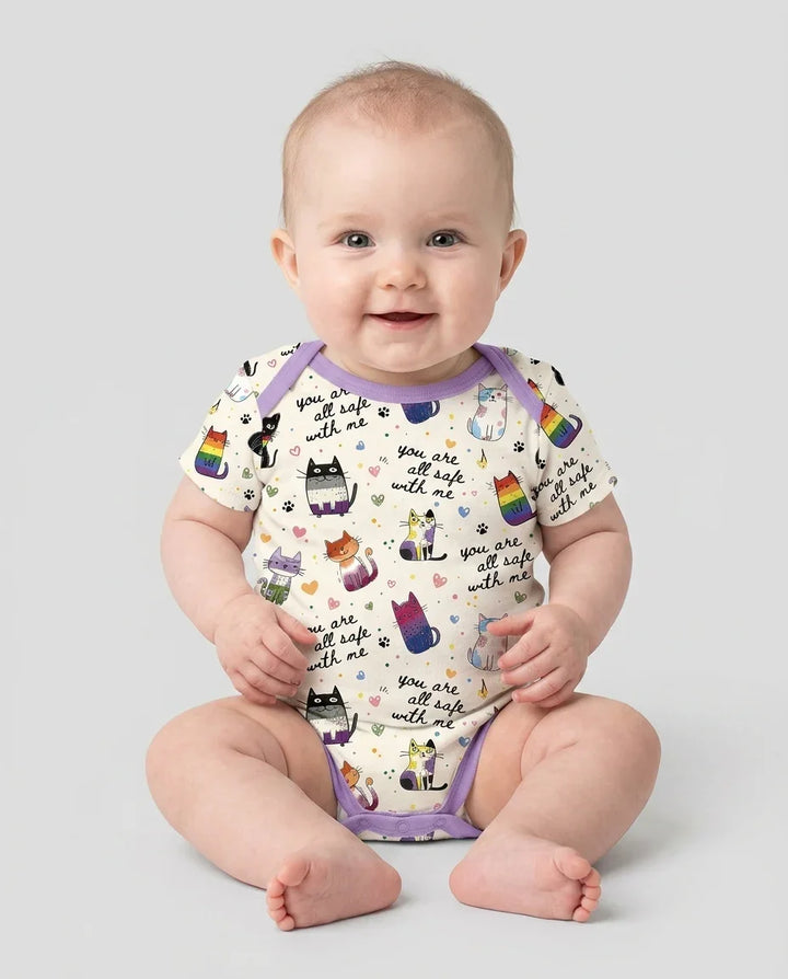Gerippte Babykleidung mit individuellem Foto - Weich &amp; Skizzenhaft