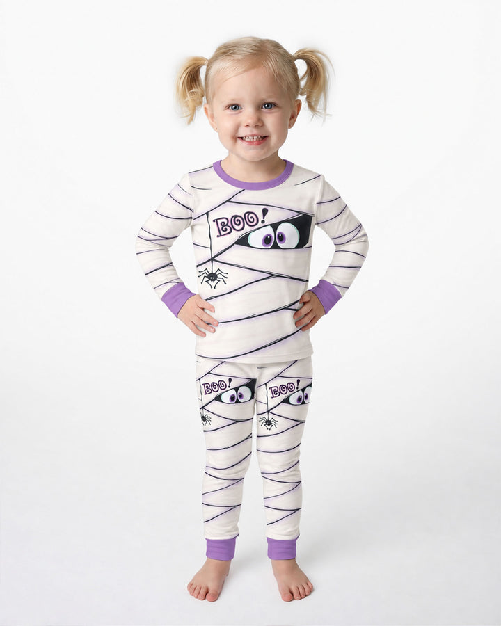 Little Mummy Halloween Bamboo Two Piece Long Sleeve Pajama Set