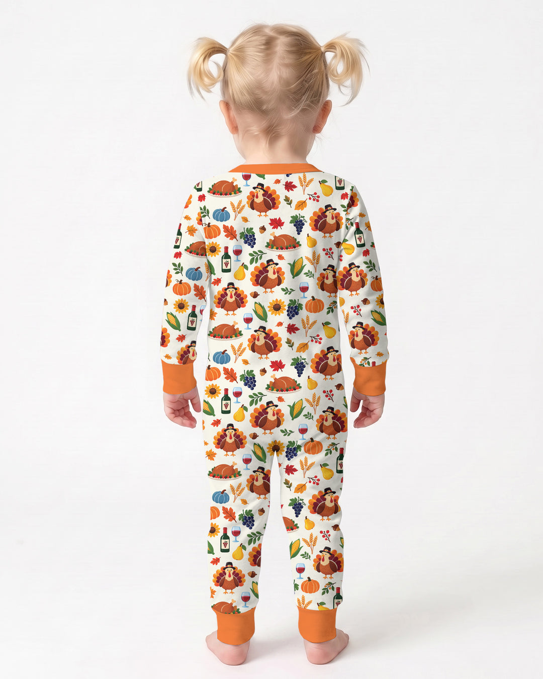 Thanksgiving Turkey Wine Harvest Bamboo Convertible Zippy