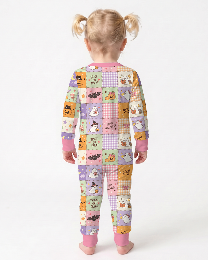 Cute Halloween Trick Or Treat Patchwork Bamboo Convertible Zippy
