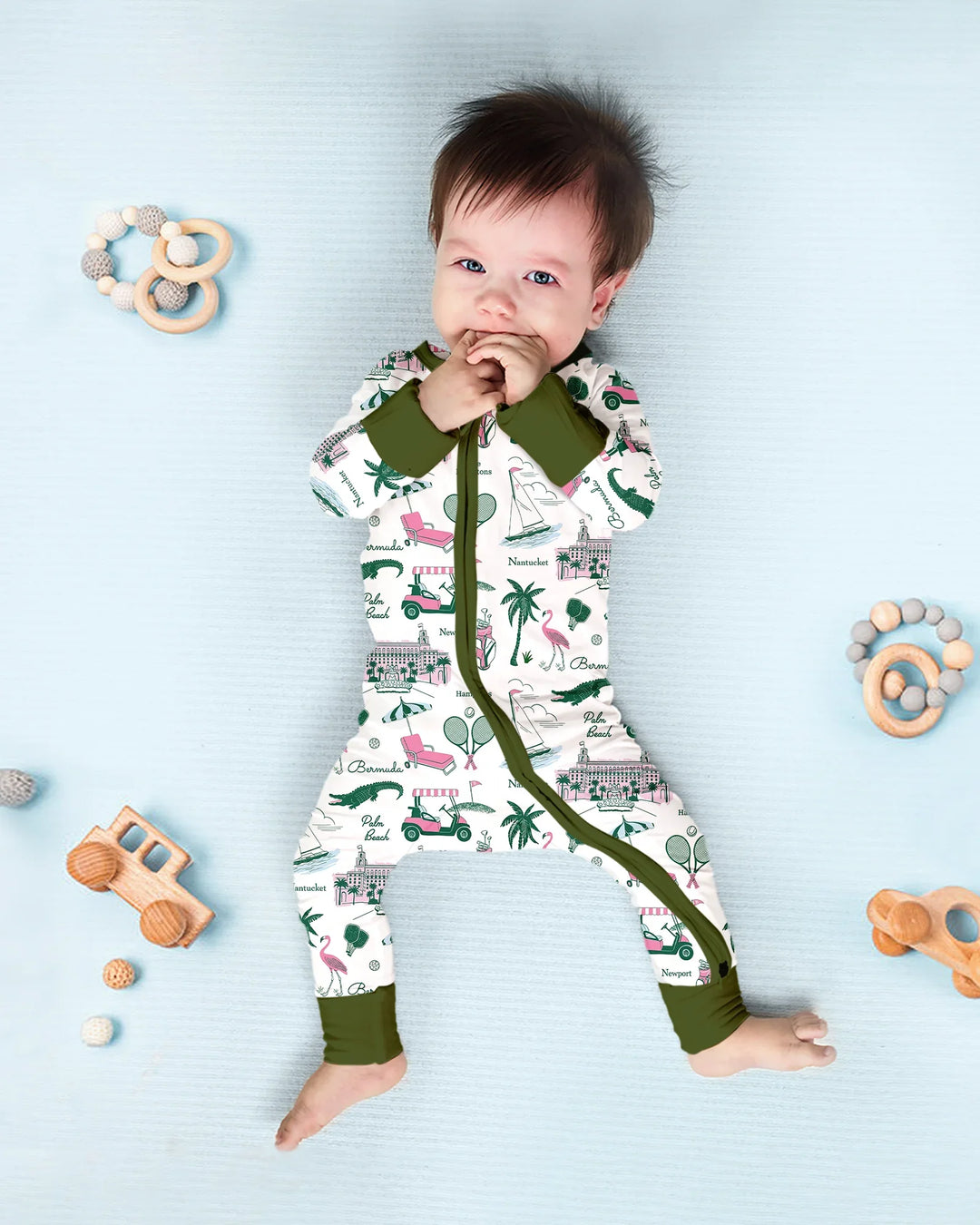 Gerippte Babykleidung mit individuellem Foto - Weich &amp; Skizzenhaft