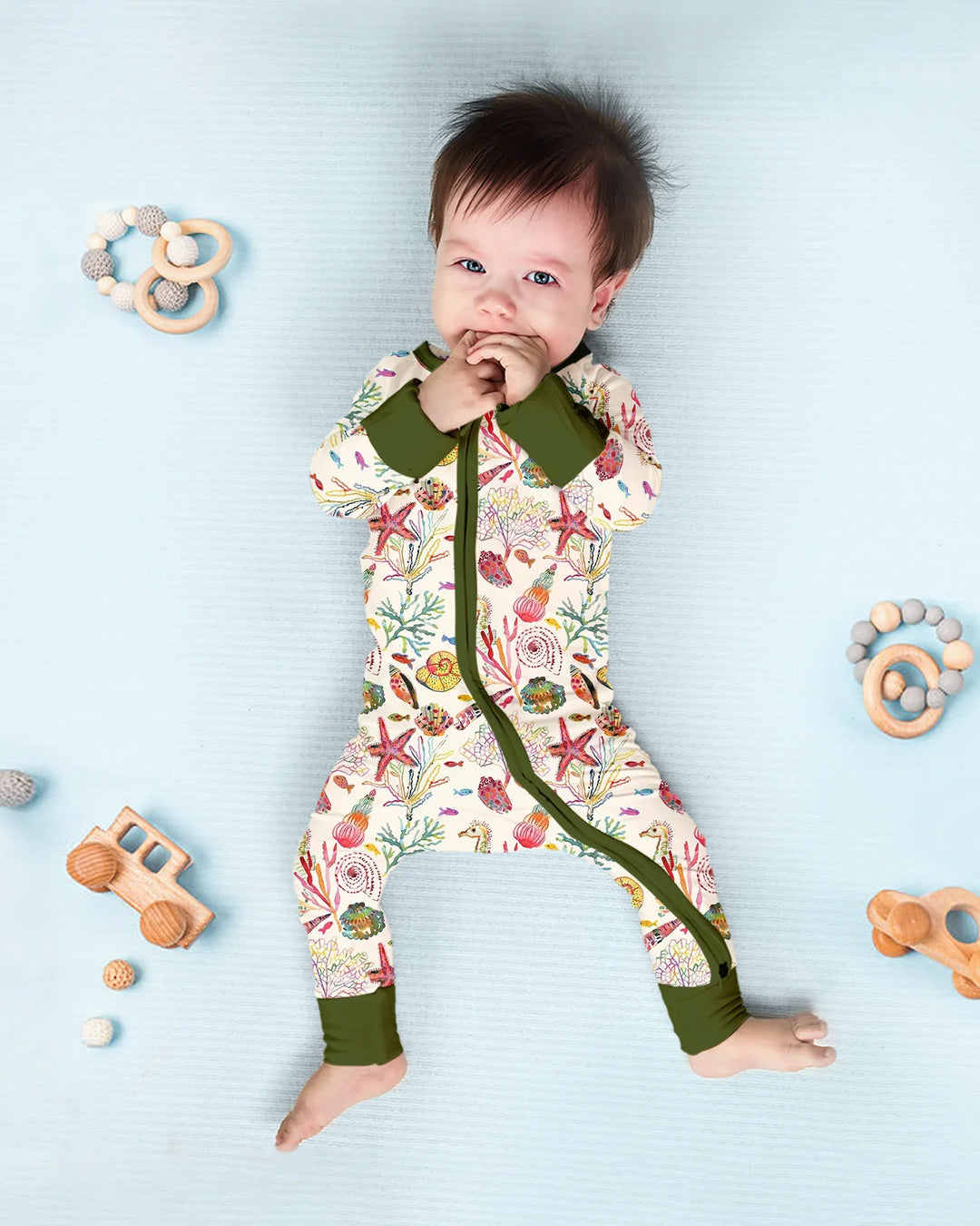 Tropical Reef Whimsy Bamboo Convertible Zippy