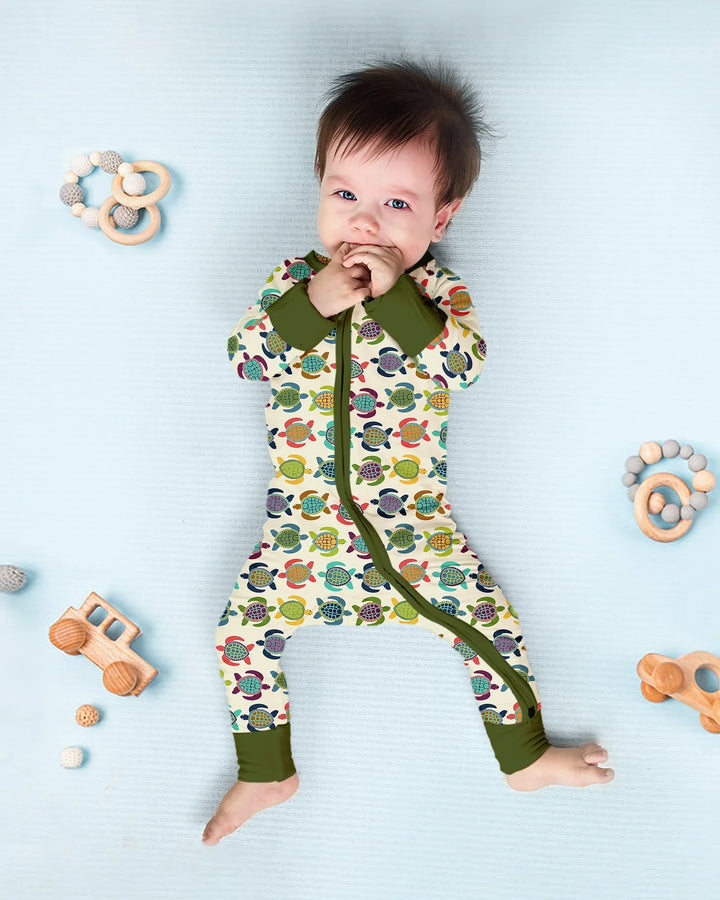 Happy Turtle Parade Bamboo Convertible Zippy