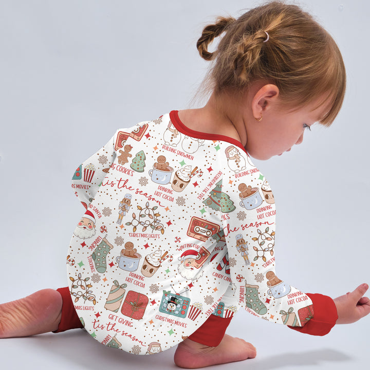 Retro Christmas Bucket List Convertible Zippy , Retro Christmas Bucket List Convertible Zippy - 0-3M