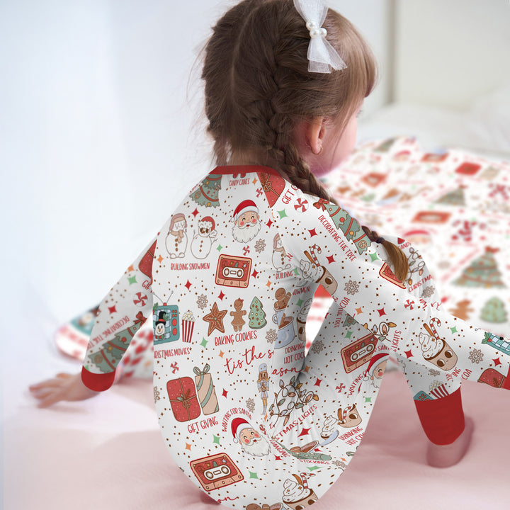 Retro Christmas Bucket List Convertible Zippy , Retro Christmas Bucket List Convertible Zippy - 0-3M