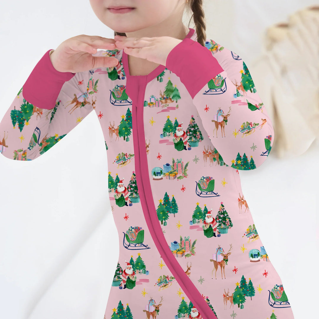 Jolly Forest Christmas Family Matching Convertible Zippy