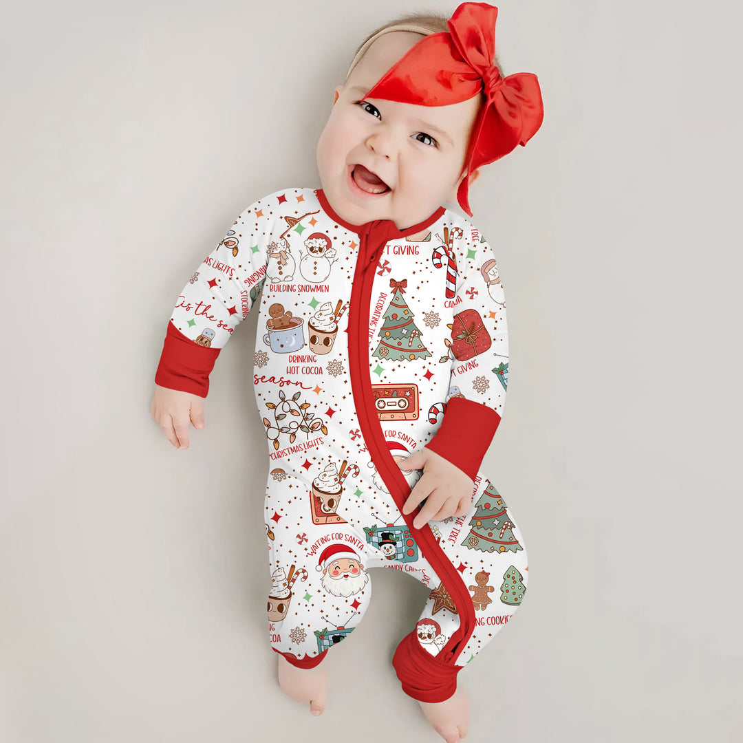 Retro Christmas Bucket List Convertible Zippy , Retro Christmas Bucket List Convertible Zippy - 0-3M