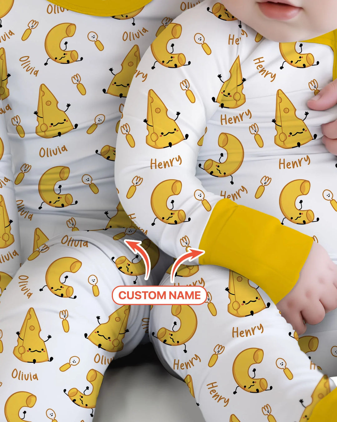 Custom Name Mac & Cheese Club Bamboo Convertible Zippy