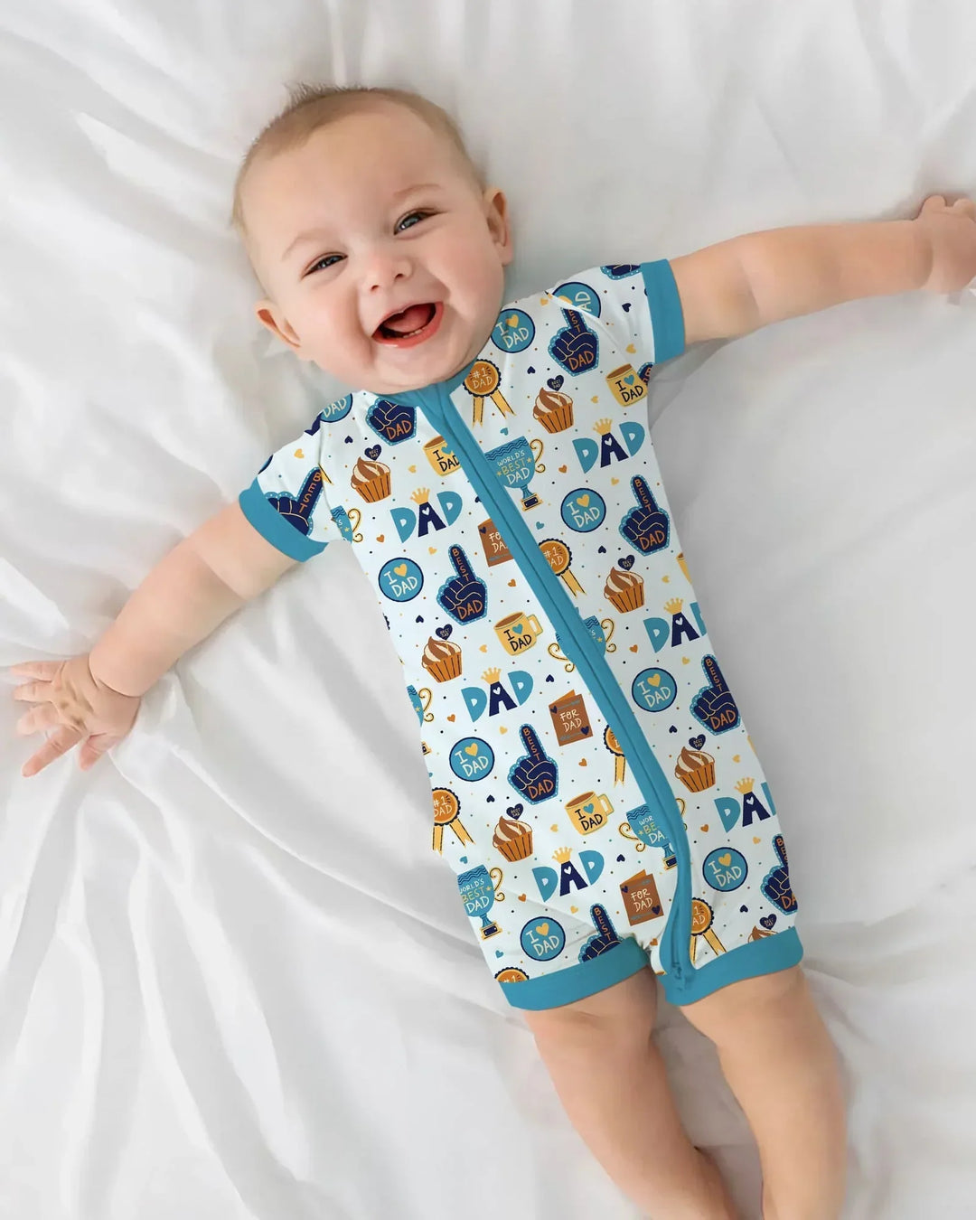 World's Best Dad Bamboo Shorty Zippy