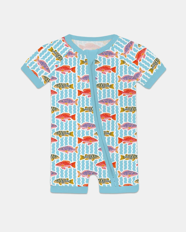 Preppy Fish Crew Bamboo Shorty Zippy