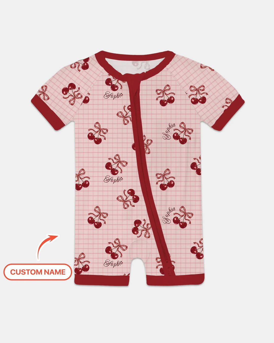 Pijama corto de bambú Cherry Mom and Me