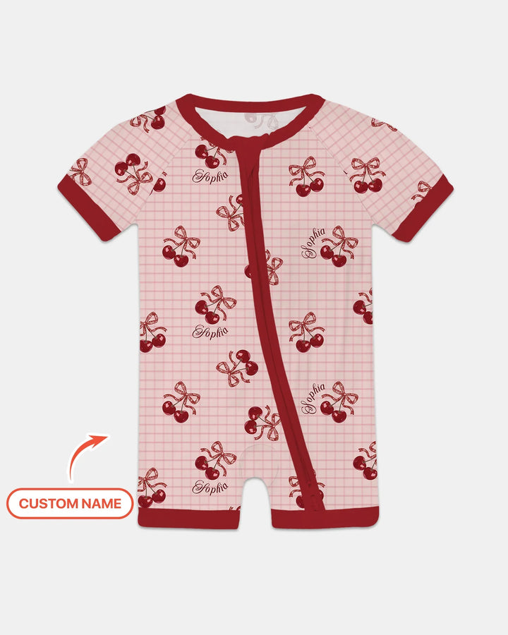 Pijama corto de bambú Cherry Mom and Me