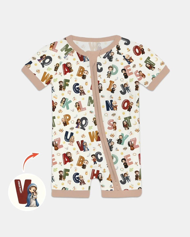 Catholic Saint ABCs Shorty Zippy