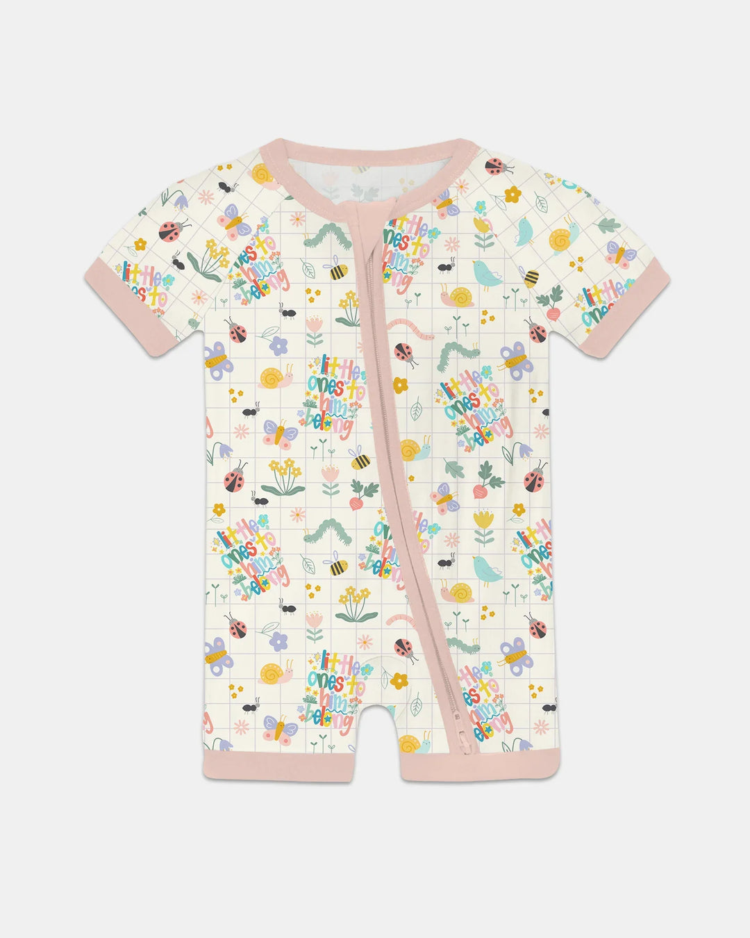 Little Ones To Him Belong Shorty Zippy de bambú