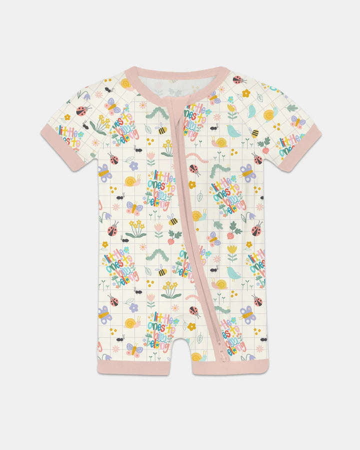 Little Ones To Him Belong Shorty Zippy de bambú