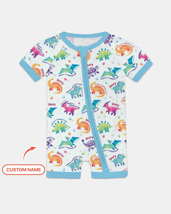 Fearfully & Wonderfully Made Custom Name Boy Bamboo Shorty Zippy