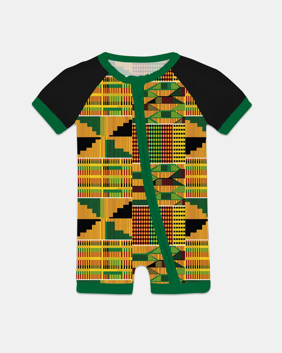 Pijamas cortos Kente Vibes de bambú a juego para toda la familia