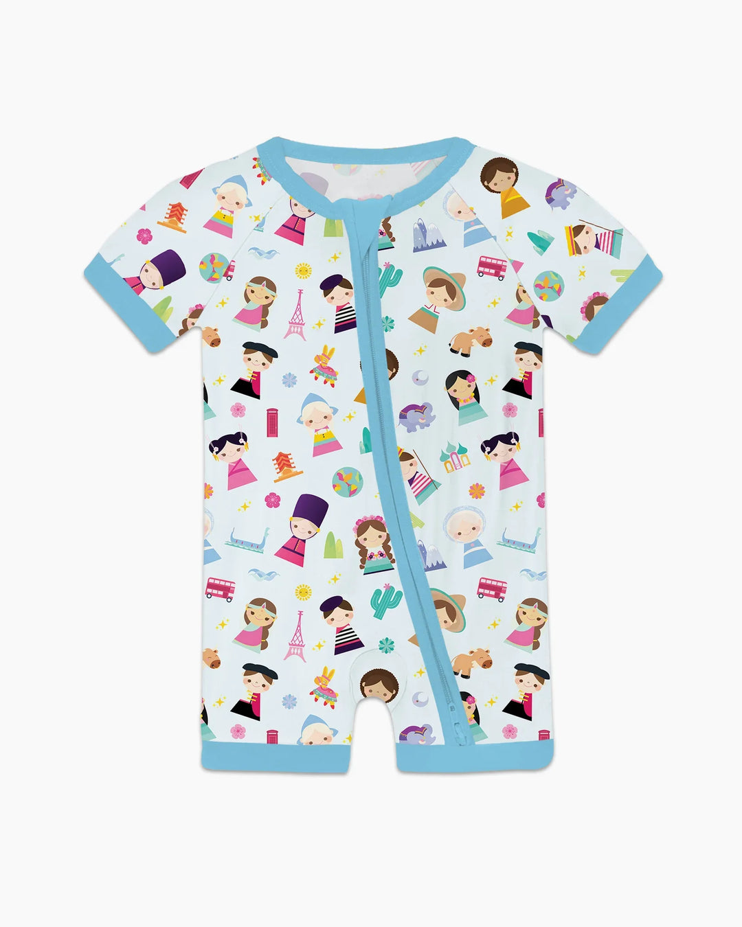 Tiny Friends Around the World Bamboo Shorty Zippy
