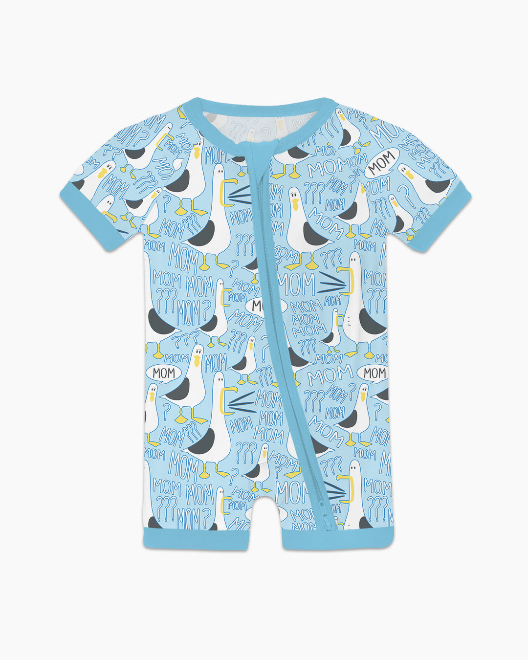 Funny Seagull MOM Shorty Zippy