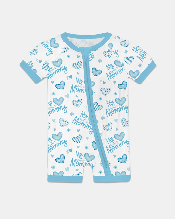 My Heart Belongs To Mommy Bamboo Shorty Zippy