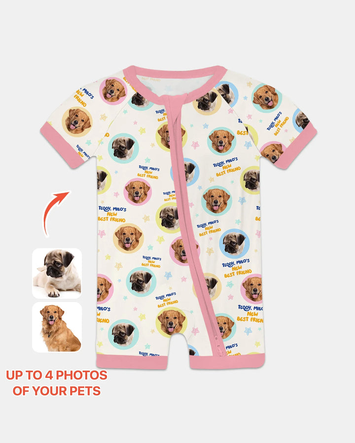 New Best Friend Custom Name And Pet Photos Shorty Zippy