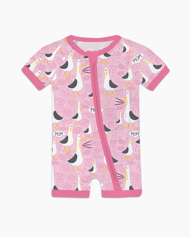 Funny Seagull MOM Shorty Zippy