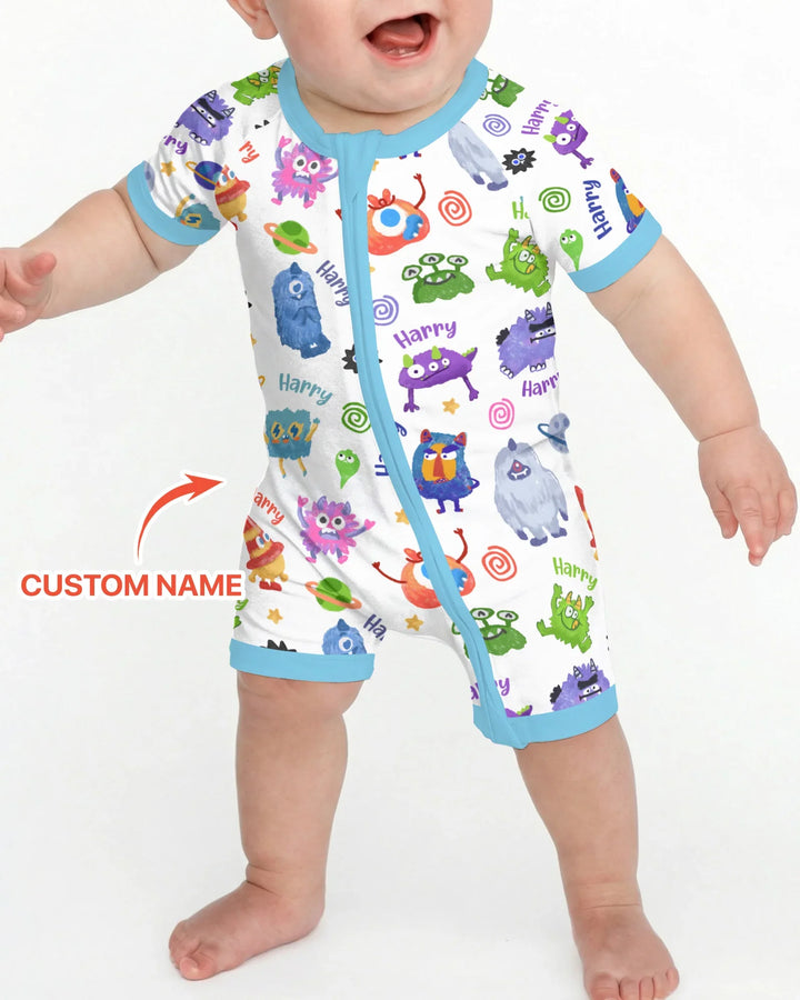 Monster Mash Crew Custom Name Bamboo Shorty Zippy