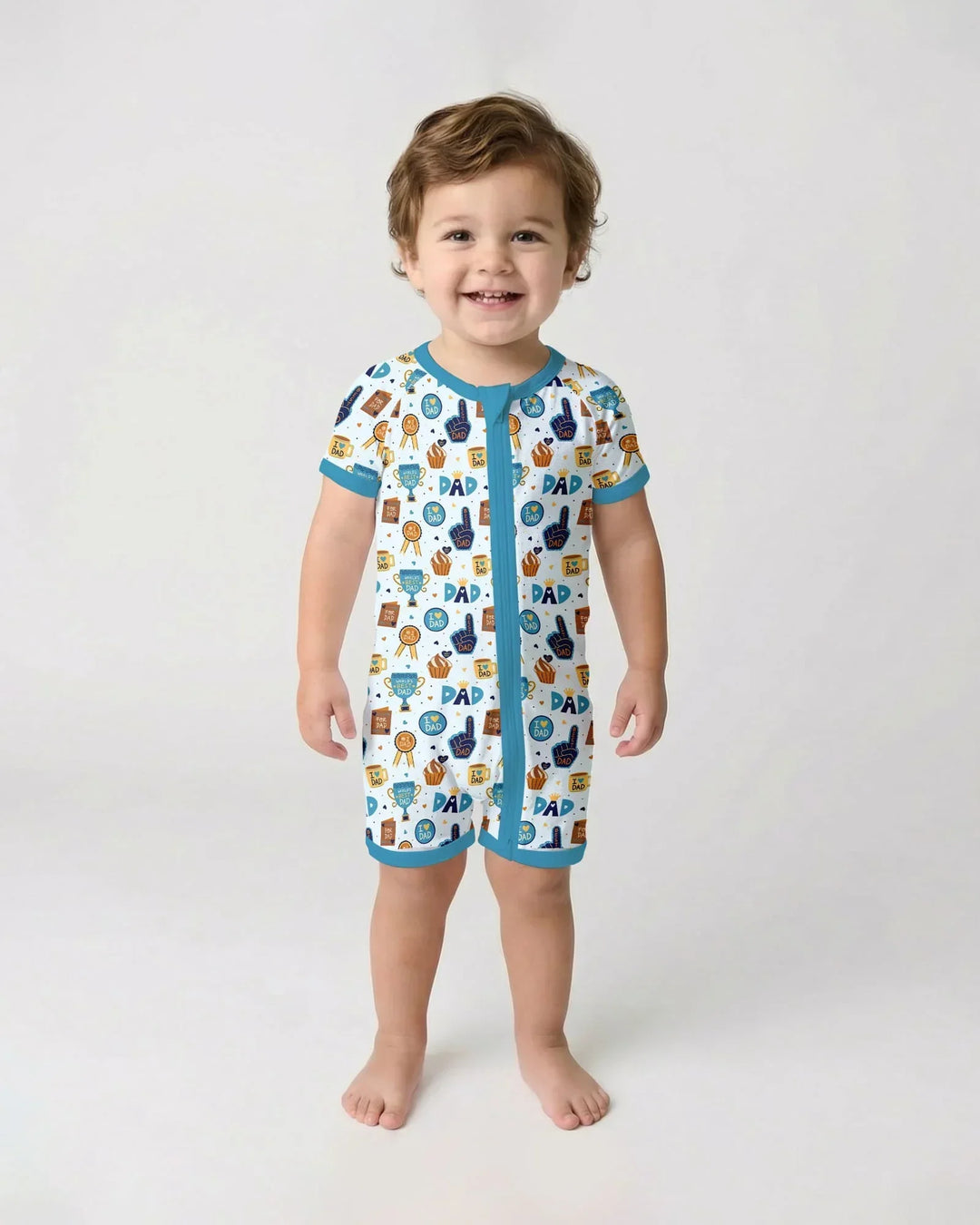 World's Best Dad Bamboo Shorty Zippy