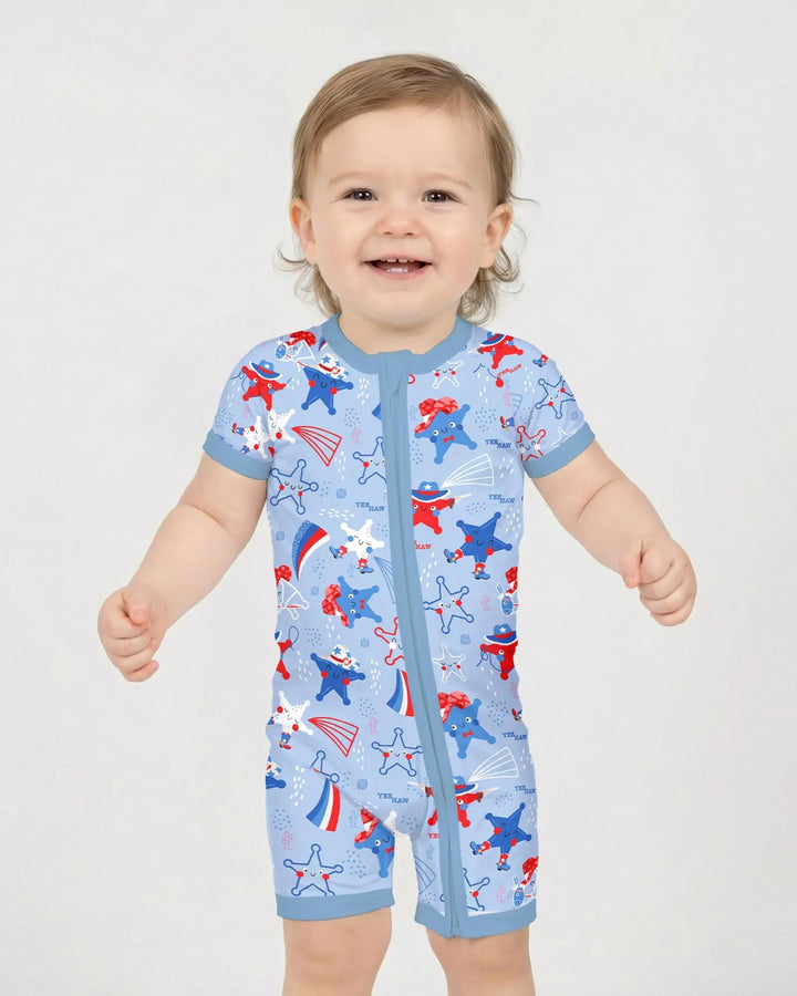 Howdy America Star Bamboo Shorty Zippy