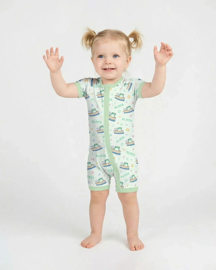 Frogs Here, Frogs There Passover Custom Name Shorty Zippy