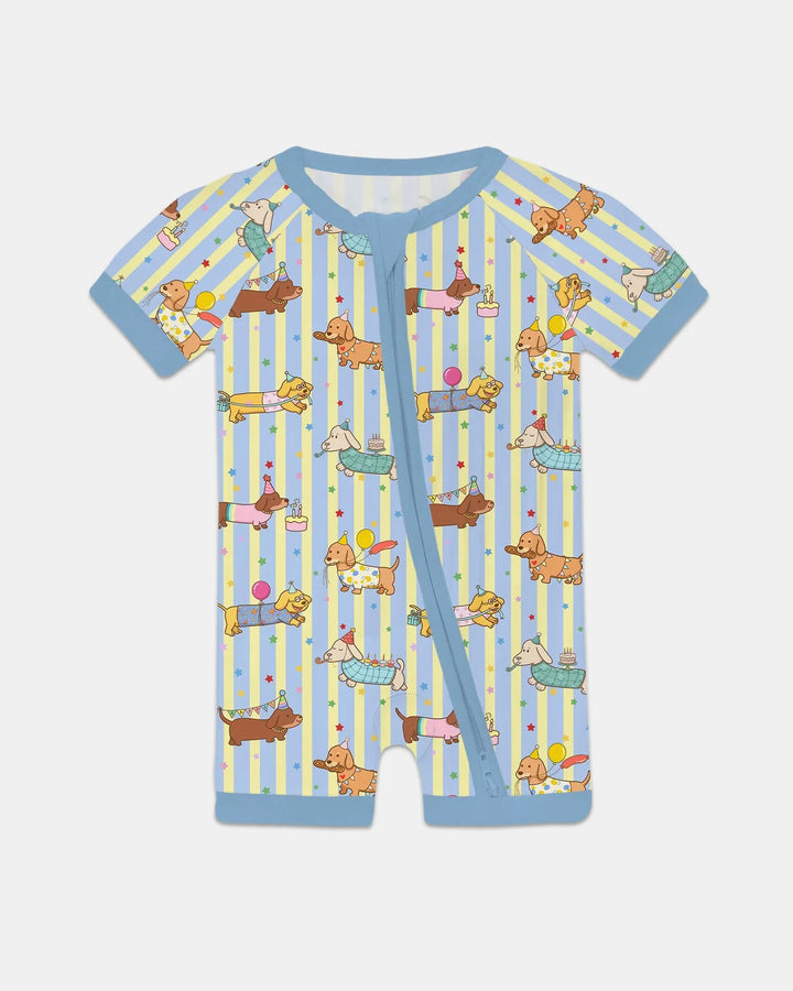 Custom Name Birthday Dachshund Bamboo Shorty Zippy