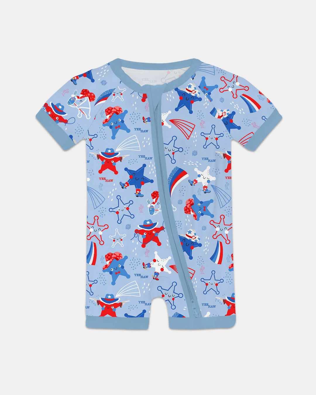 Howdy America Star Bamboo Shorty Zippy